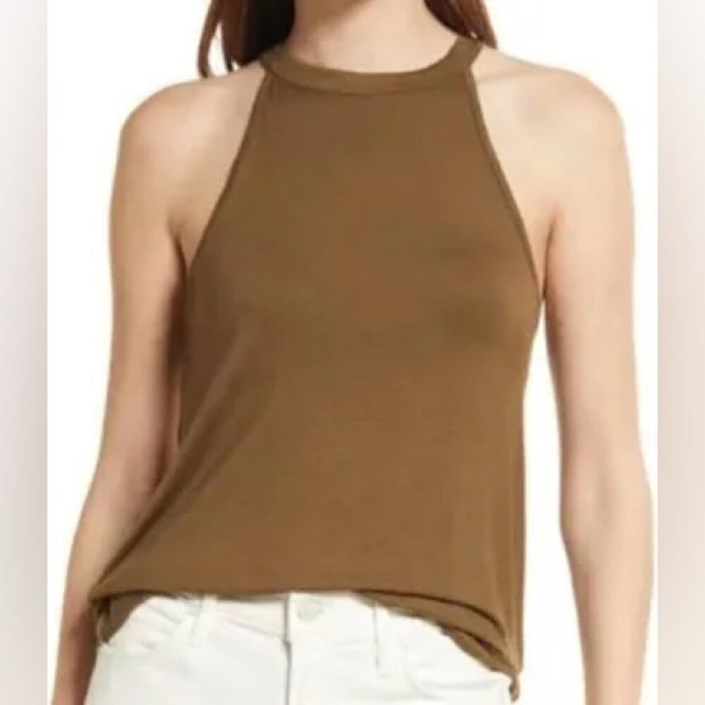 Melrose and Market Olive Green Tank Top Size Medium